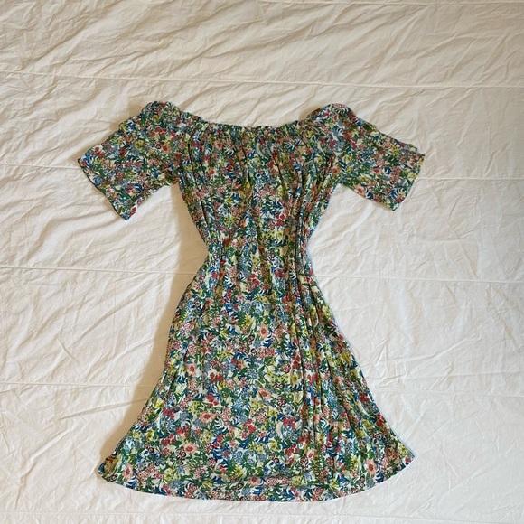H&M Dresses Hm Off The Shoulder Floral Dress Poshmark